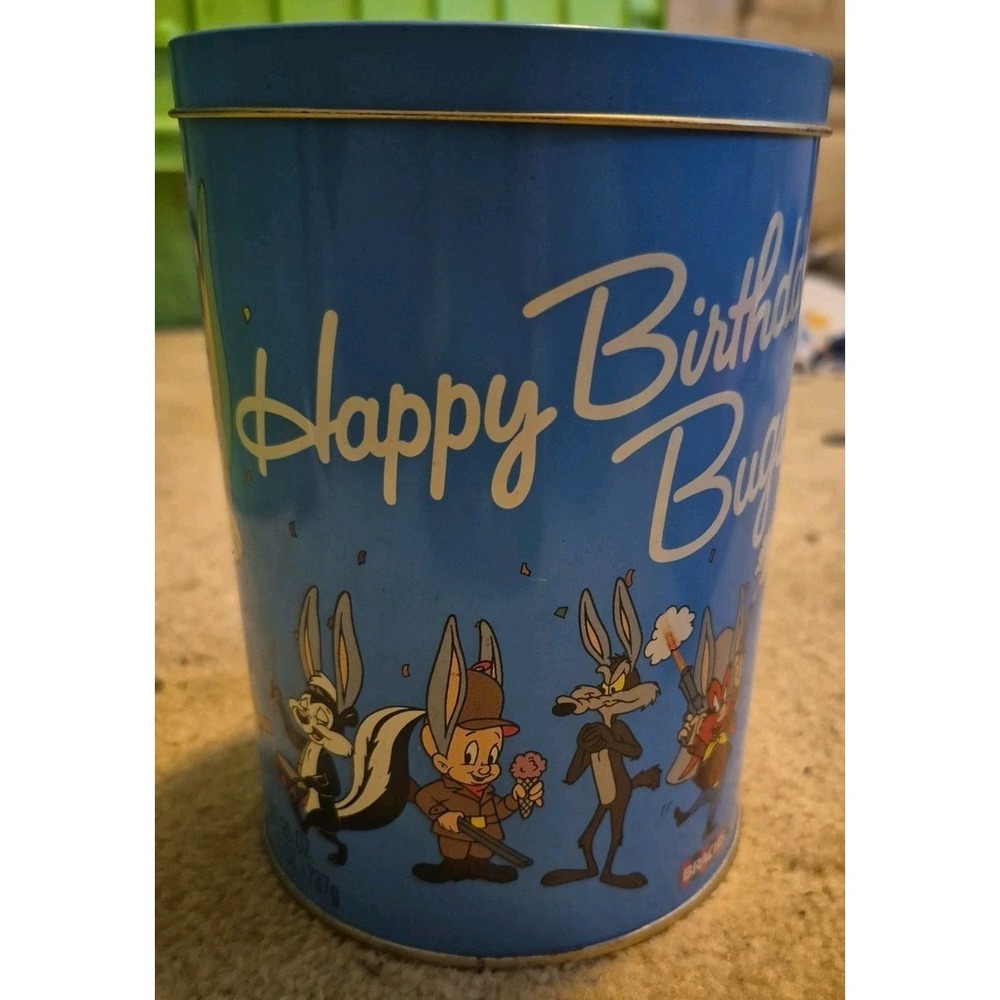 Warner Bros Bugs Bunny 50th Anniversary Tin  1989 Vintage